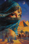 Enchanted Desert Belly Dancer III — Fine Art Print
