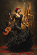 Passionate Flamenco Dance I — Fine Art Print