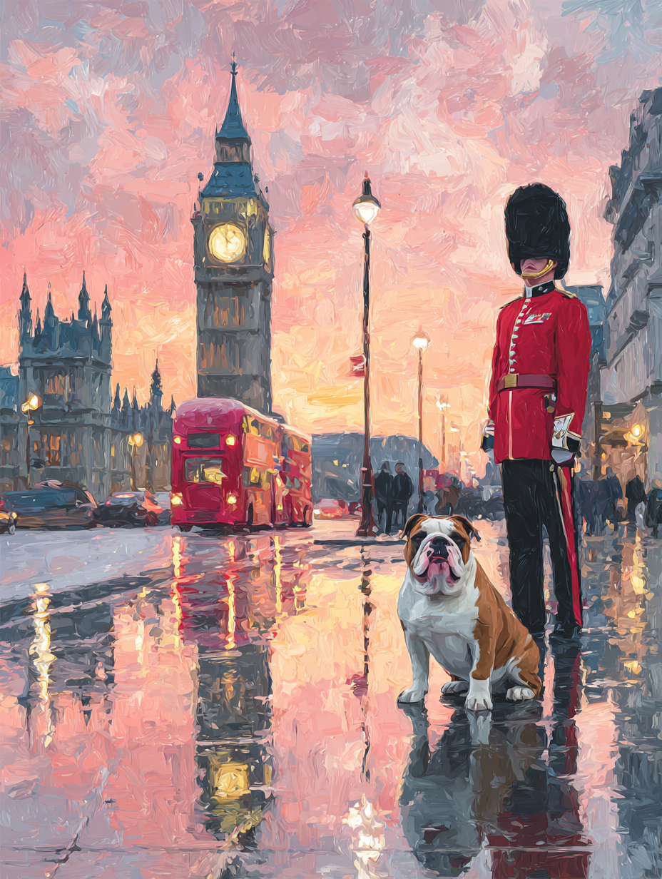 England — Modern Impressionist Scene Fine Art Print